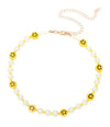 PEARL YELLOW SMILEY NECKLACE