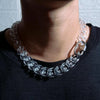 CLEAR NECKLACE WITH CLASP