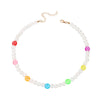 PEARL COLOURFUL SMILEY NECKLACE